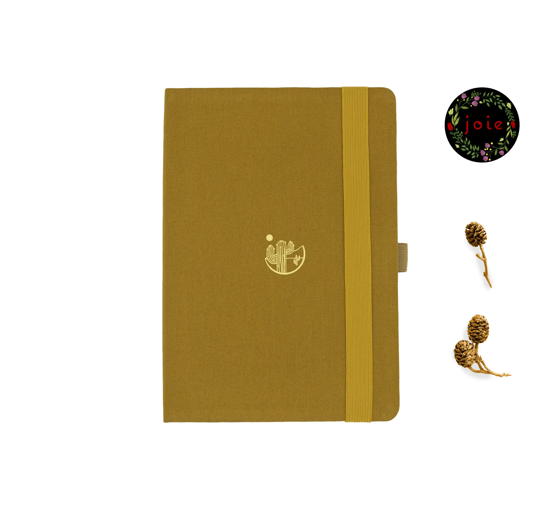 Desert A5 Dot Grid Notebook with elastic band and illustration